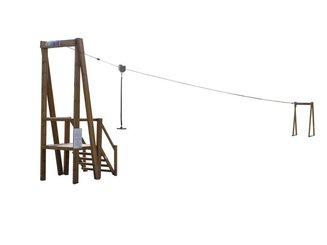 Mobilier - Aire de jeux et structure extérieure - La tyrolienne