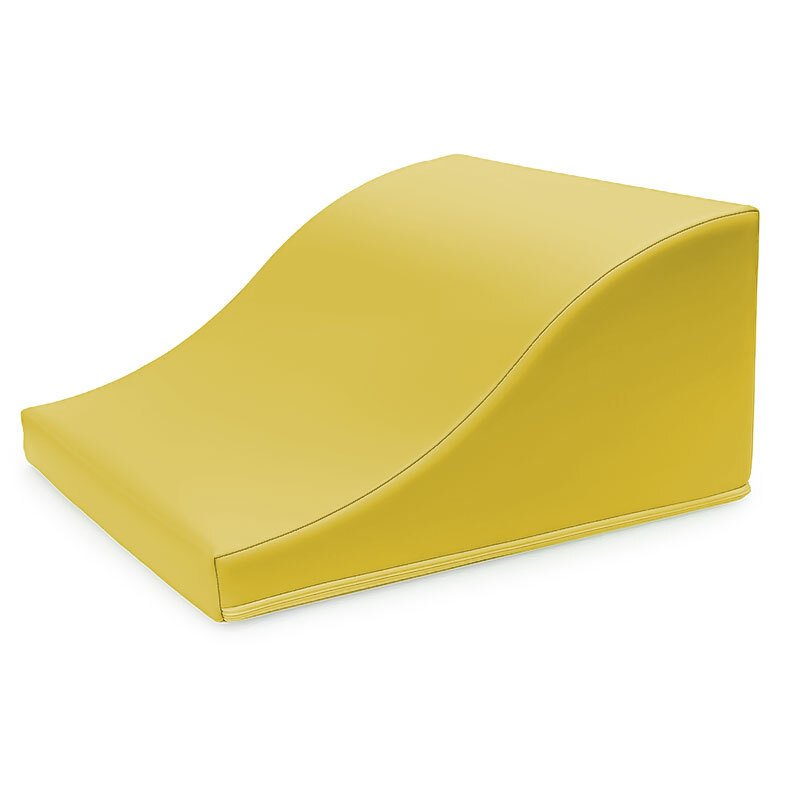 Module demi vague en mousse pvc h.23cm jaune