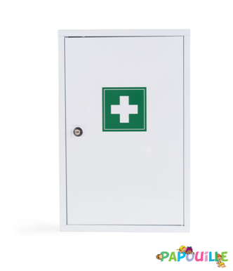 Médical et Prévention - Armoires à Pharmacie - Armoire multi-activités PHARMACIE 1 porte complète spéciale collectivité