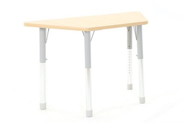 Mobilier - Table crèche et scolaire - Table trapèze réglable en hauteur 120 x 60 cm