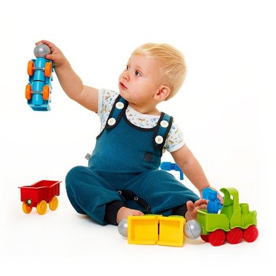 Jouets - Jeux de Construction - Mon 1 er train safari aimanté