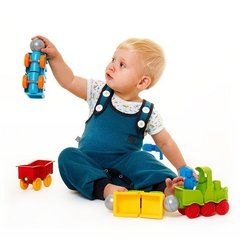 Jouets - Jeux de Construction - Mon 1 er train safari aimanté