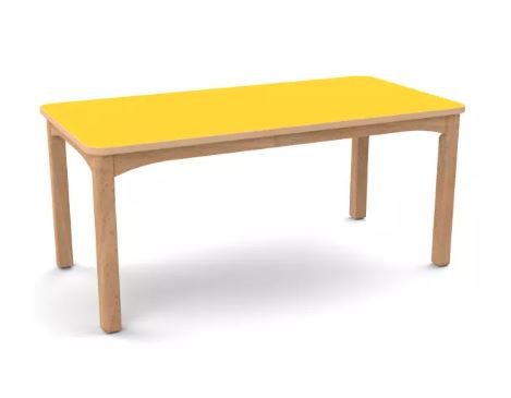 Table 120 x 80 cm T4 - Jaune