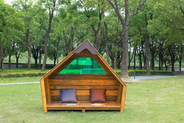 Mobilier - Cabane enfant - Cabane extérieur en bois triangle
