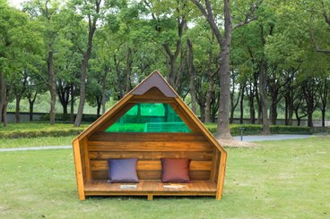 Mobilier - Cabane enfant - Cabane extérieur en bois triangle