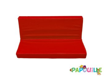 Mobilier - Meuble en mousse et Pouf - Banquette ras de sol sans armature rouge