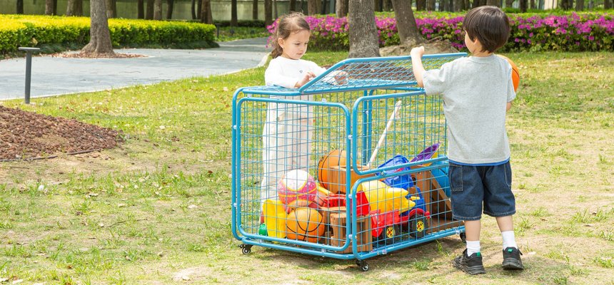 Mobilier - Meuble de rangement scolaire - Chariot mobile pour jouets
