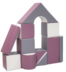 Motricité - Parcours de Motricité Maternelle - Set de 11 blocs en mousse pour structure de motricité complète violet