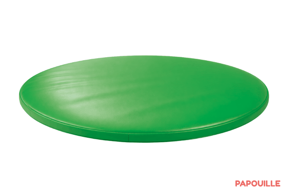 Motricité - Tapis de motricité bébé et enfant - Tapis rond en mousse pvc diam.130cm x ep.3cm - Foot