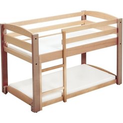 Couchage - Lit Crèche en Bois bébé, enfant - Lit duo repos sans matelas naturel