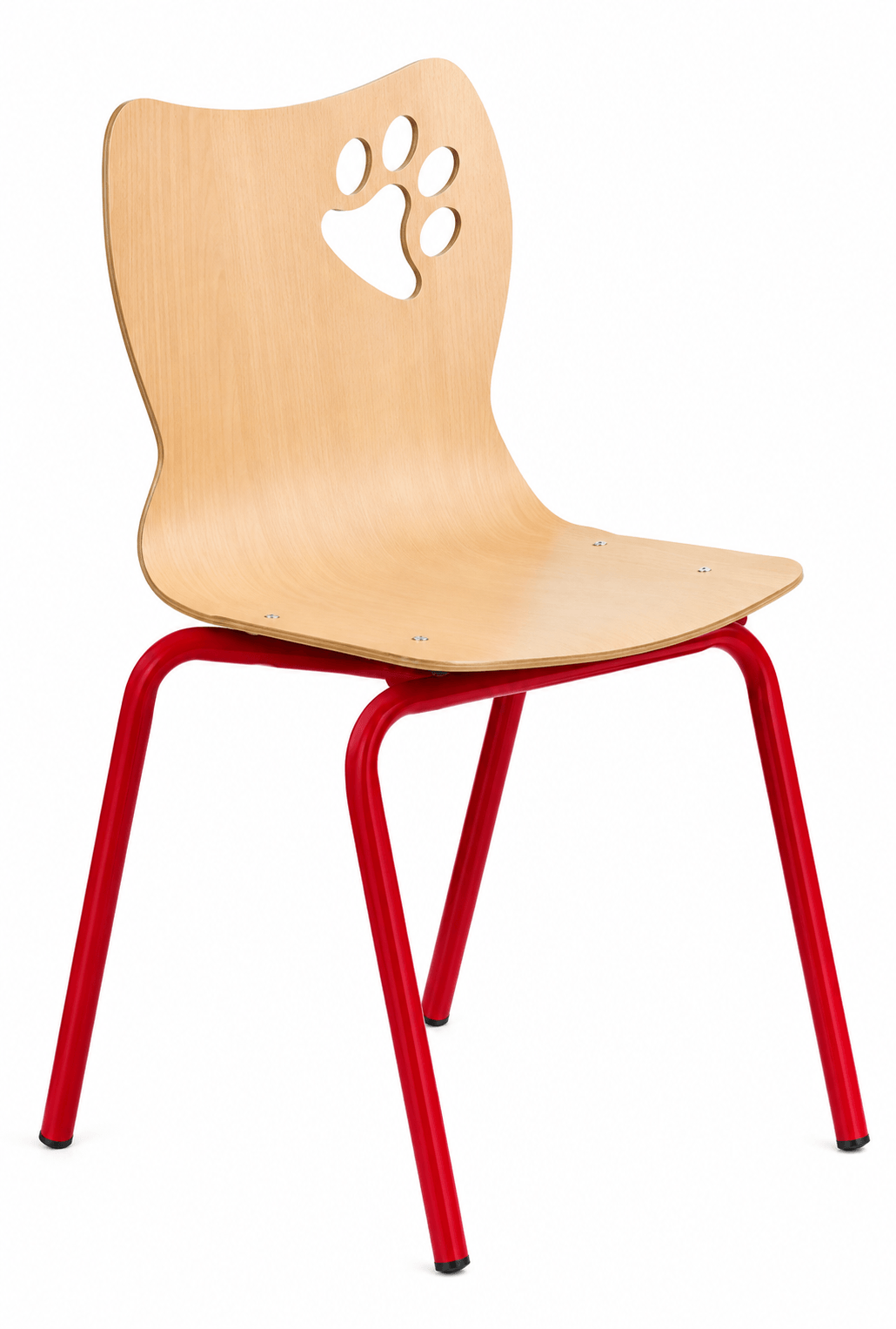 Chaise en bois Alaska H21 cm - T0 - Rouge