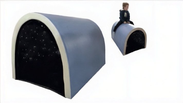 Motricité - Module de Motricité Bébé - Tunnel avec étoiles lumineuses 