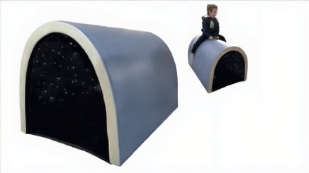 Motricité - Module de Motricité Bébé - Tunnel avec étoiles lumineuses