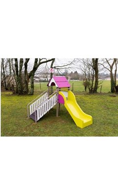 Mobilier - Aire de jeux et structure extérieure - Aire de jeu enfant extérieur cabane baby glisse montage en surface