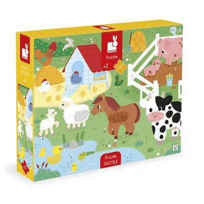 Jeux - Jeux Éducatifs et Puzzle - Puzzle tactile 20 pièces - La Ferme