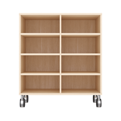 Mobilier - Meuble de rangement scolaire - Meuble de rangement 8 casiers à roulettes 79 x 80 cm - Lili