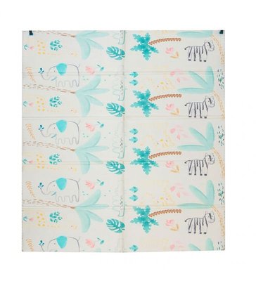 Motricité - Tapis de motricité bébé et enfant - Tapis de jeu pliable XXL réversible - animaux et ville