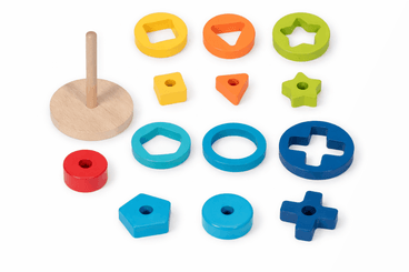 Jouets - Jouets à Empiler ou à Encastrer - Tour à empiler - 14 éléments 