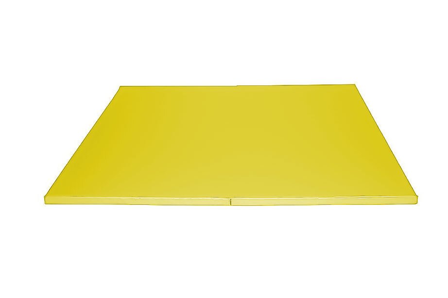 Tapis aire d'évolution pliant en mousse pvc 200 x 200 x 4cm jaune