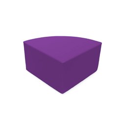 Mobilier - Meuble en mousse et Pouf - Pouf 1/4 rond en mousse pvc h.25 cm groix