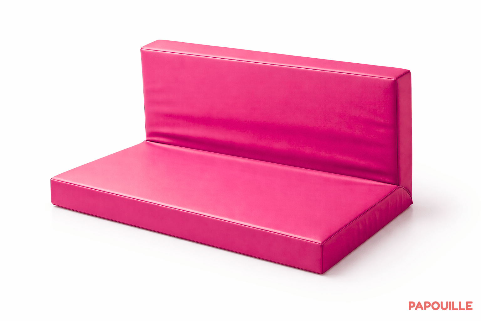Banquette ras de sol sans armature fuchsia