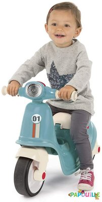 Jeux - Porteurs, Draisiennes, Marcheurs - Porteur scooteur bleu