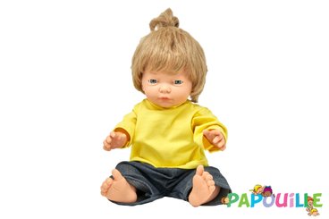 Jouets - Poupons, Peluches et Accessoires - Poupée corps dur avec cheveux européen 40cm fille mazal