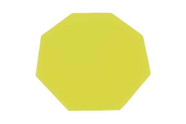 Motricité - Tapis de motricité bébé et enfant - Tapis octogonal en mousse pvc d.130cm x ep.3cm jaune