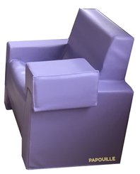 Puériculture - Fauteuils, coussins et accessoires d'allaitement - Fauteuil d'allaitement en mousse pvc avec accoudoirs parme