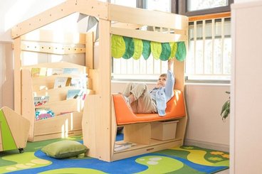 Mobilier - Espace bébé et rassemblement - Banc en bois pour coin lecture