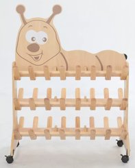 Mobilier - Accessoires pour meuble de rangement - Chariot à bottes " Petite Chenille"