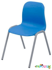 Mobilier - Chaise & fauteuil pour crèche - Chaise empilable clara t00 bleu