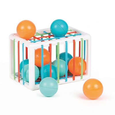 Jouets - Jouets à Empiler ou à Encastrer - Cube de manipulation cage à balles