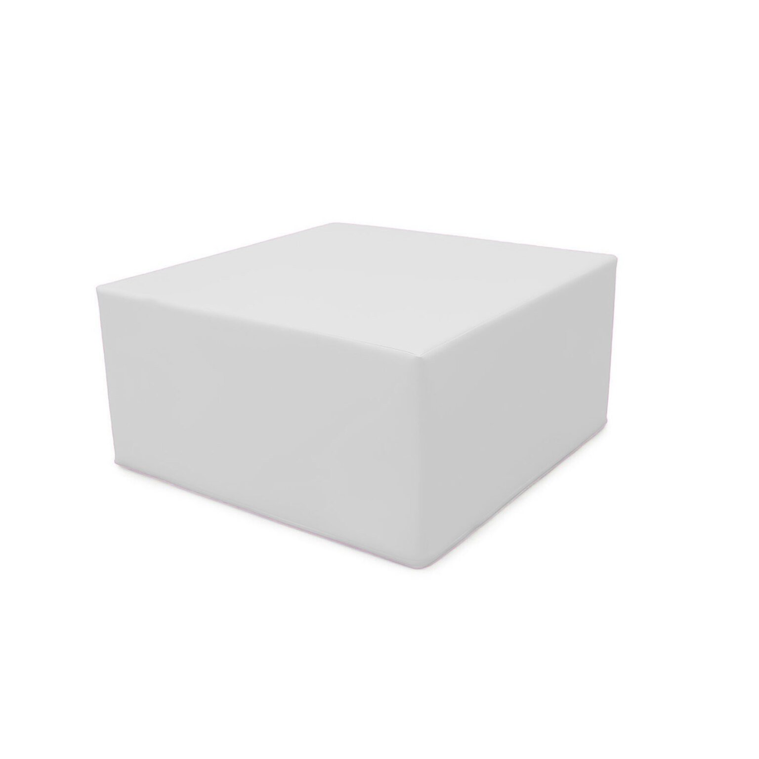 Module bloc carre en mousse pvc h.23cm blanc