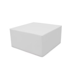 Motricité - Module de Motricité Bébé - Module bloc carre en mousse pvc h.23cm blanc