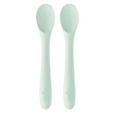 Repas - Couverts Enfant, Adulte - 2 cuillères souples 100% silicone 