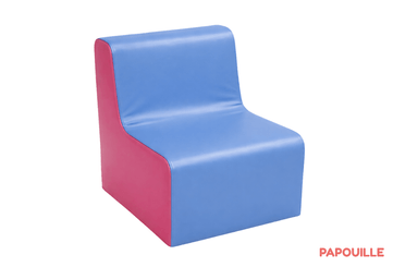 Mobilier - Meuble en mousse et Pouf - Chauffeuse droite hauteur 25cm bicolor