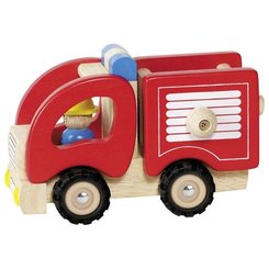 Jouets - Garages, Voitures et Circuits pour Enfant - Camion de pompiers en bois