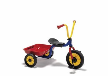 Jeux - Tricycles, Trotinette et Vélos - Tricycle maternelle avec benne mini viking bleu