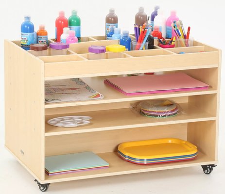 Mobilier - Meuble de rangement scolaire - Chariot de rangement pour l'art