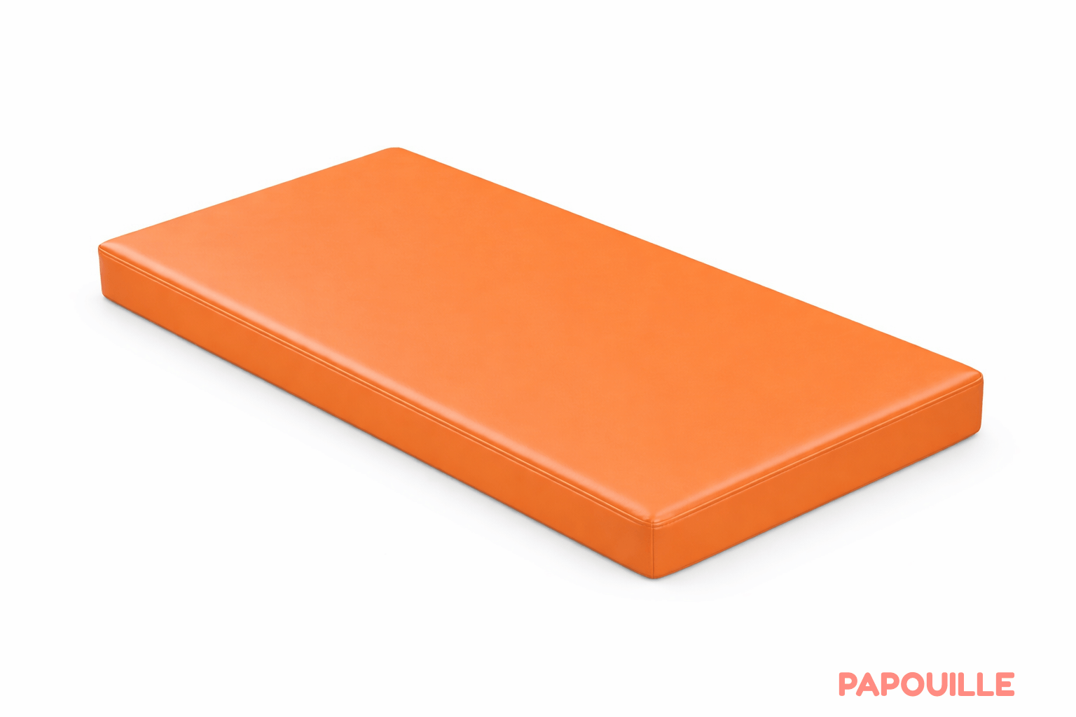 Matelas confort en pvc 60x120x10 cm orange