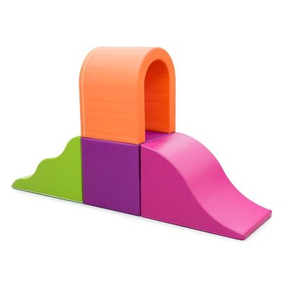Motricité - Parcours de Motricité Maternelle - Parcours de motricité avec un pont  - 6 modules - H 135 cm