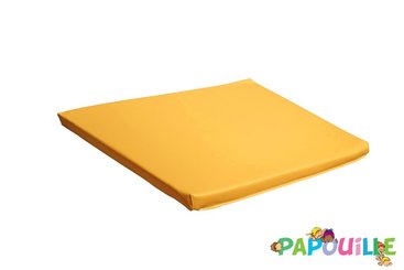 Motricité - Tapis de motricité bébé et enfant - Tapis carré en mousse pvc 100 x 100 x 3cm orange