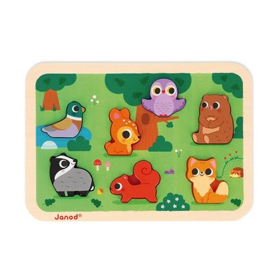 Jeux - Jeux Éducatifs et Puzzle - Puzzle Animaux de la Forêt 7 pièces