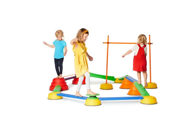 Jeux - Bascules et Équilibre - Ensemble 23 pièces parcours motricité enfant 