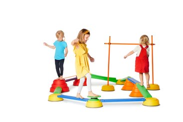 Jeux - Bascules et Équilibre - Ensemble 23 pièces parcours motricité enfant 