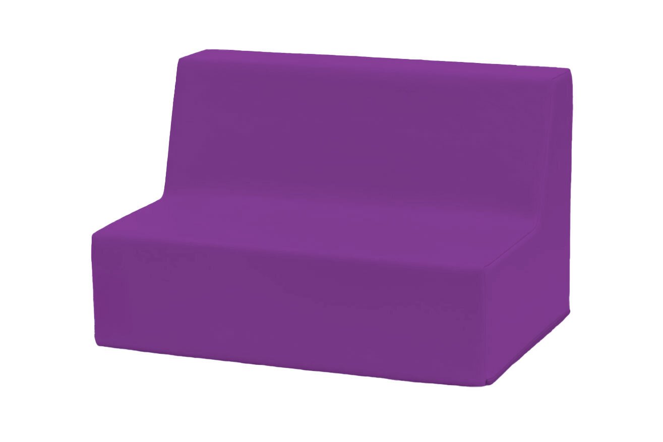 Banquette enfant 2 à 3 places en mousse pvc h. 17cm groix