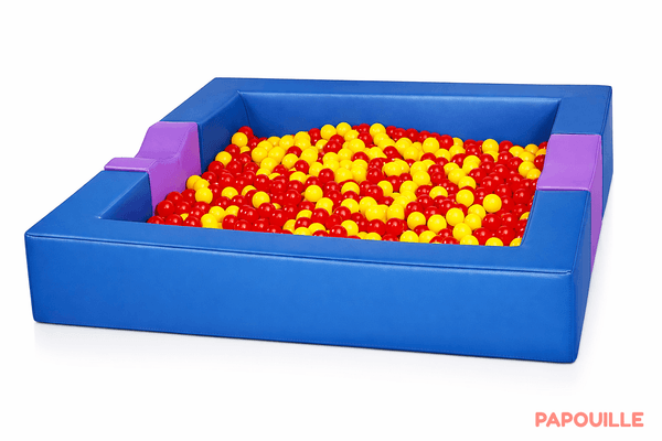 Motricité - Piscine à balles - Piscine à balles en mousse revêtement pvc avec extension (complète)