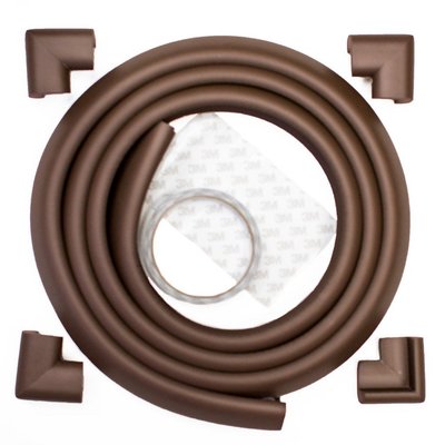 Médical et Prévention - Protection et Sécurité (EPI) - DE // Rouleau mousse antichoc + 4 coins - Marron