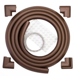 Médical et Prévention - Protection et Sécurité (EPI) - DE // Rouleau mousse antichoc + 4 coins - Marron